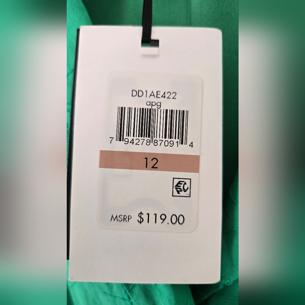 NWT DKNY Green Cotton Dress NWT with Pockets! 🥰 - Picture 8 of 8